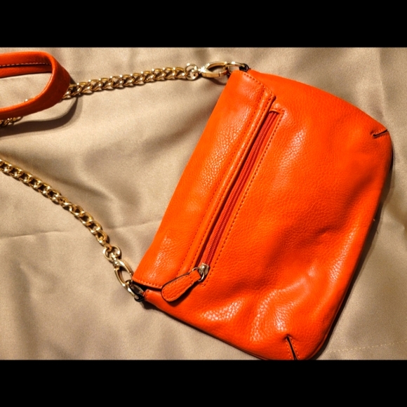 Orange leather Purse - Picture 2 of 7